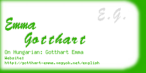 emma gotthart business card